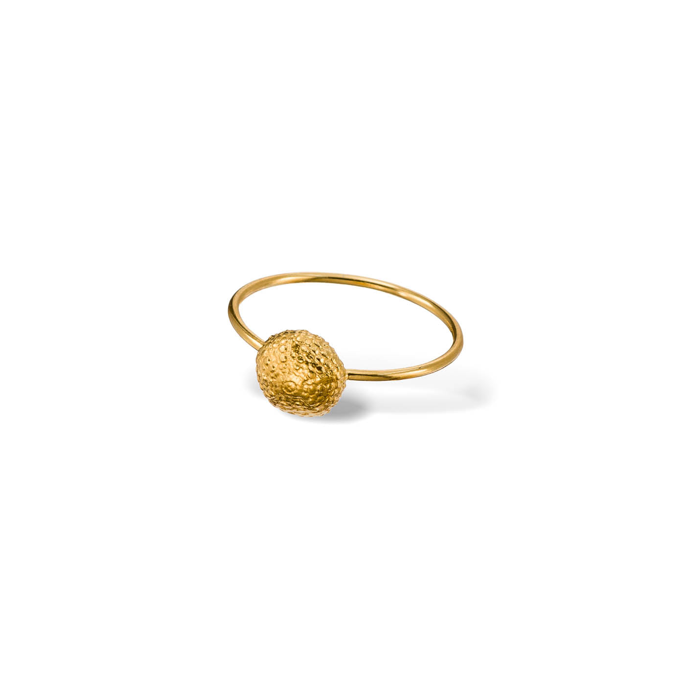 agapi-seastories-little-urchin-bague-oursin-dor-e-taille-52 image 3