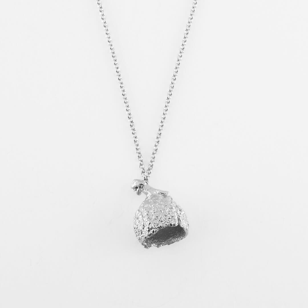 agapi-forestland-collier-gland-classic-acorn-argent-scintillant image 1