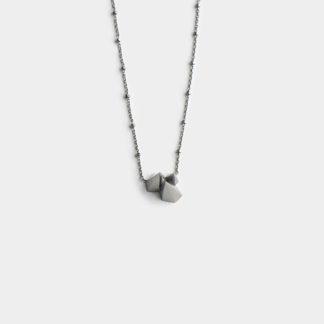 agapi-wanted-dream-collier-argent-925-rhodium-noir image 1