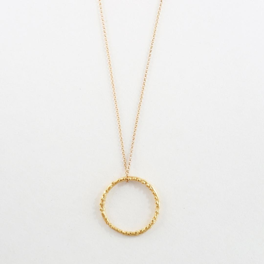agapi-forestland-medium-twig-hoop-collier-argent-plaqu-or image 3