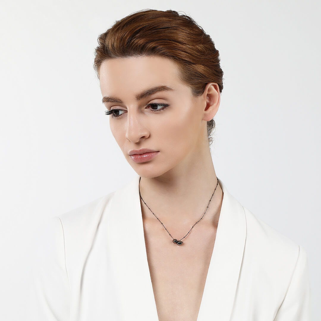 agapi-diamonds-dreams-repeated-dream-collier-rhodium-noir image 2