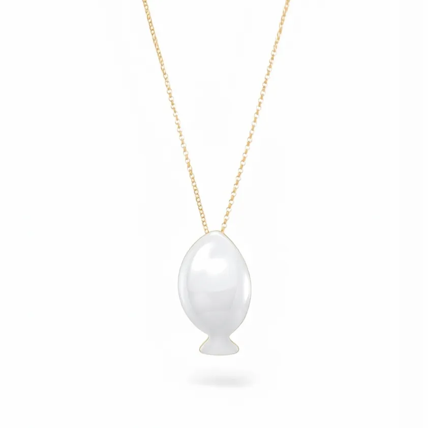 agapi-seastories-seastream-collier-poisson-mail-blanc image 1