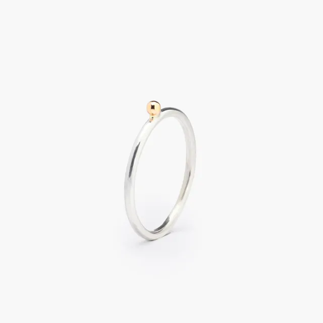 atelier-claire-marie-steinmetz-ros-e-bague-argent-perle-d-or-750 image 1