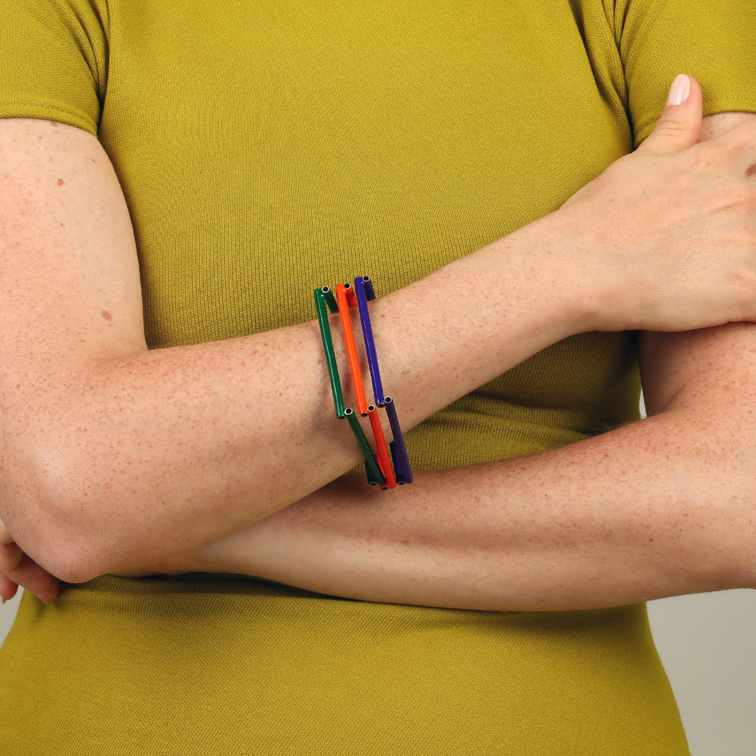 agapi-bau-jewels-bau-square-bracelet-orange-mail image 2