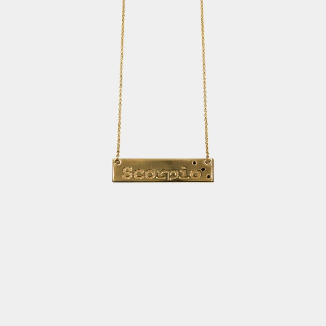 agapi-ids-zodiac-scorpio-collier-zodiaque-dor-scorpion image 1