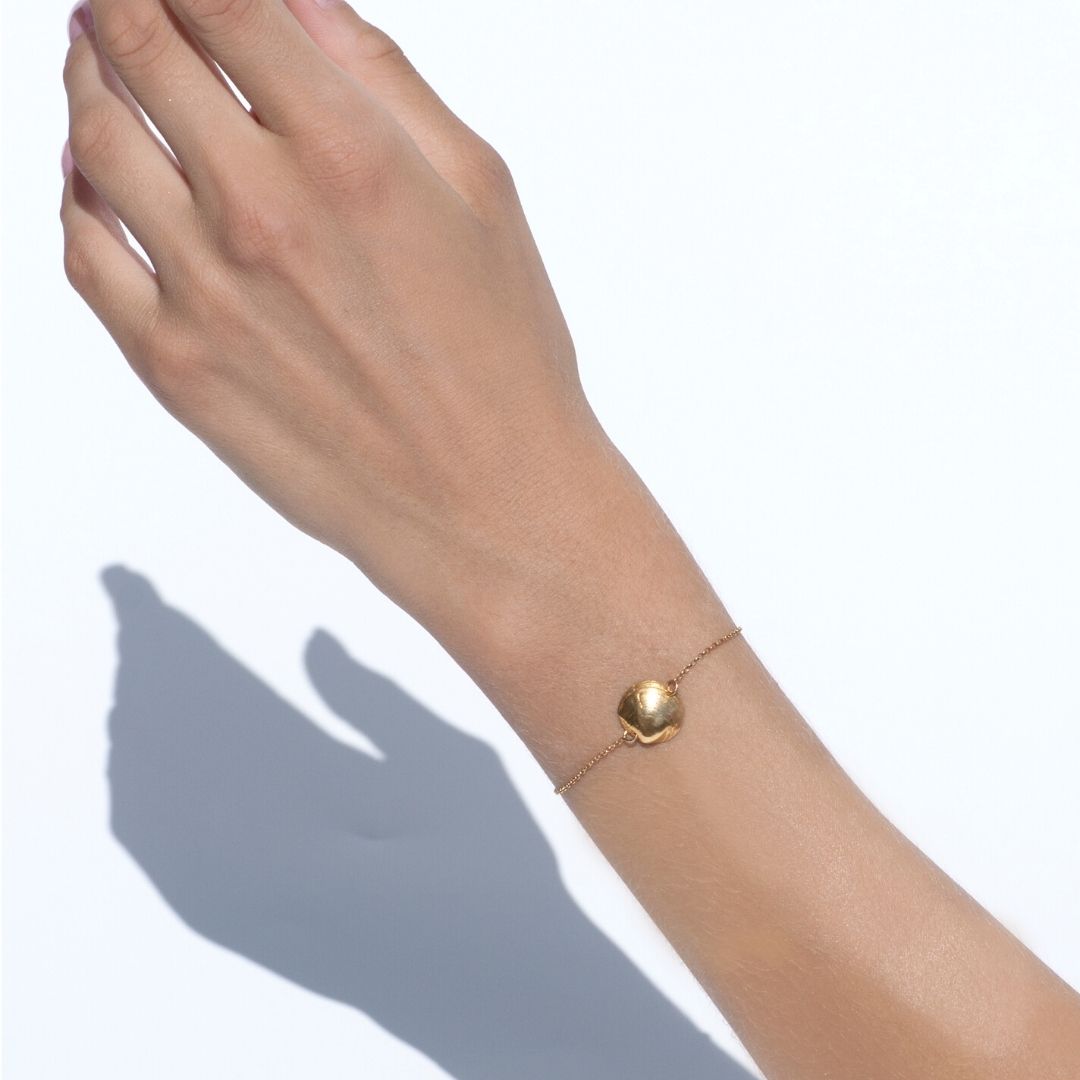 agapi-seastories-romantic-clam-bracelet-coquillage-dor-17-cm image 2