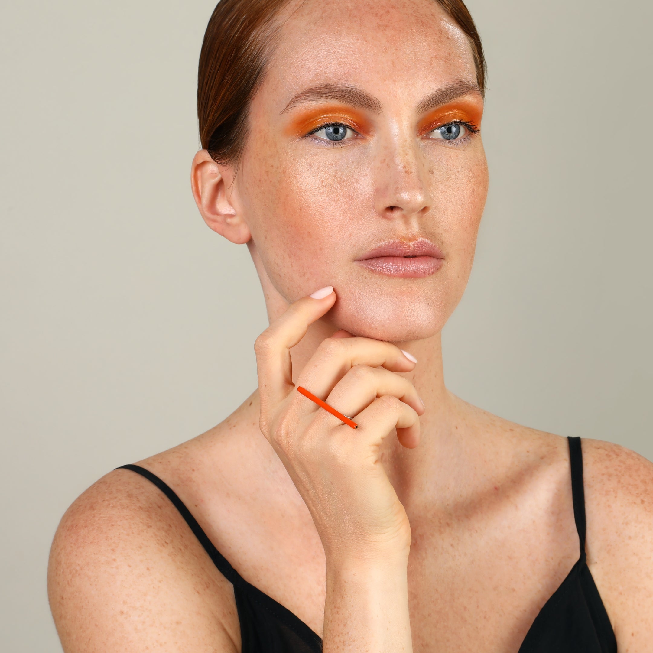 agapi-bau-jewels-line-bague-r-glable-mail-orange image 2