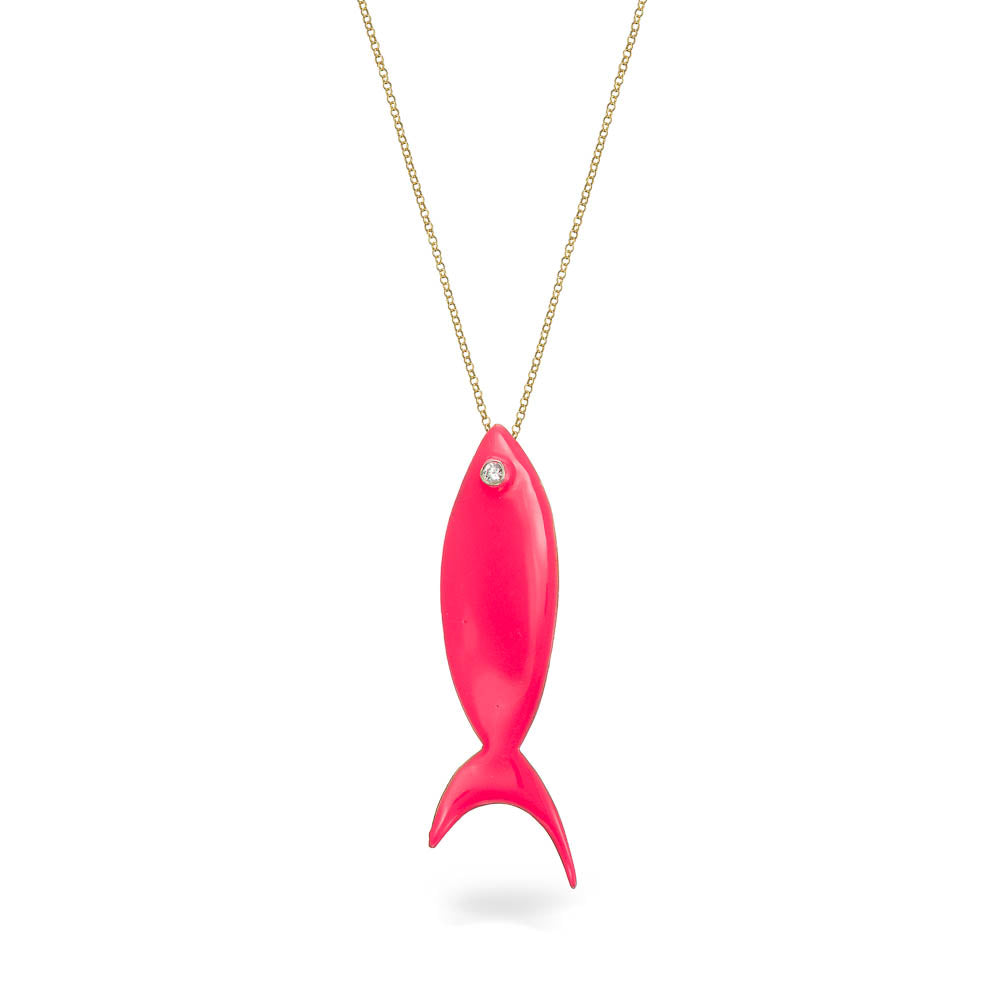 agapi-the-fish-collier-poisson-fuchsia-mail-cha-ne-60-cm image 1
