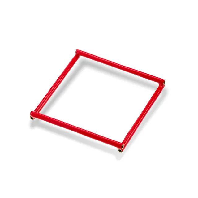 agapi-bau-square-bracelet-carr-mail-rouge image 1