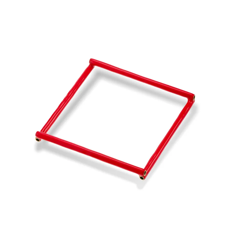 agapi-bau-square-bracelet-carr-mail-rouge image 1
