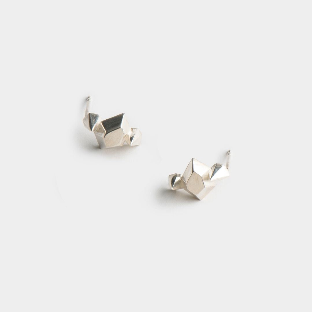 agapi-just-a-dream-boucles-d-oreilles-argent-losange image 3