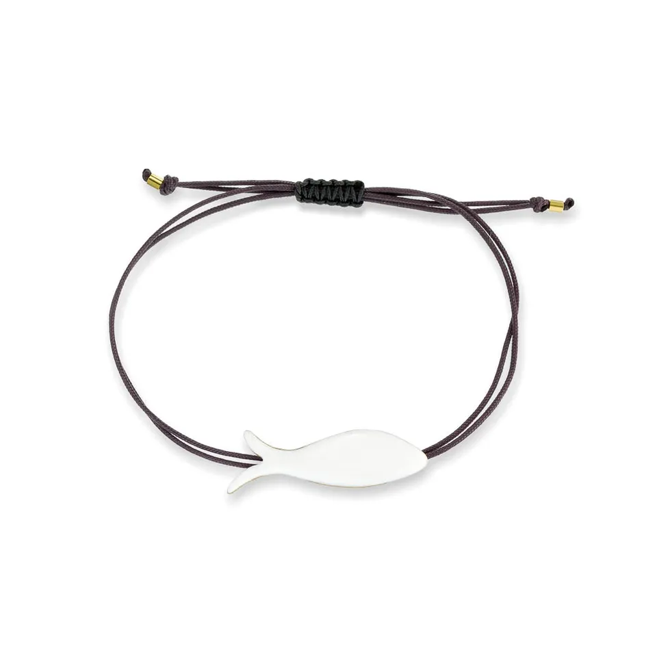 agapi-the-fish-small-fish-bracelet-macram-mail-blanc image 1