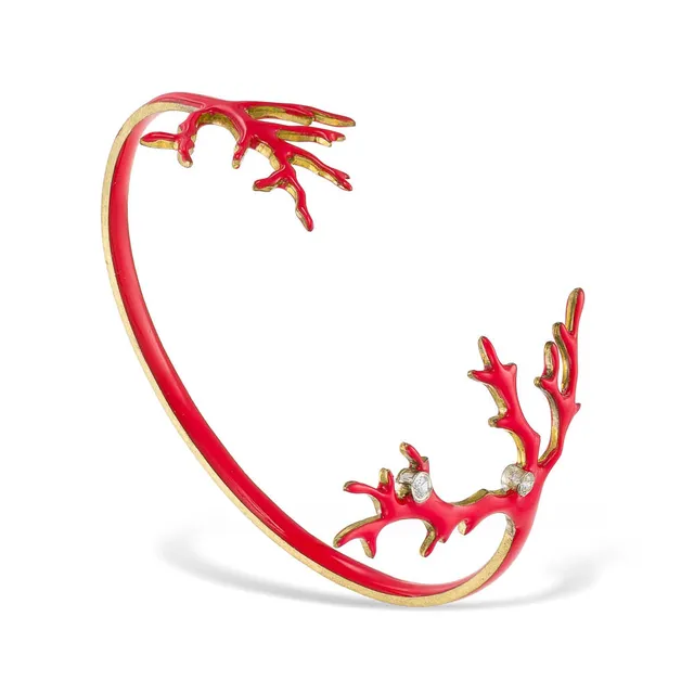 agapi-seastories-bracelet-jonc-corail-rouge-mail image 1
