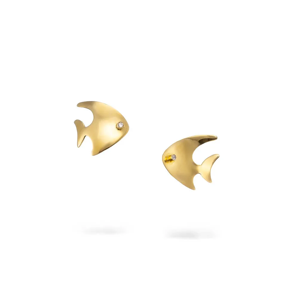 agapi-the-fish-angel-fish-boucles-poisson-dor-plaqu-or image 1