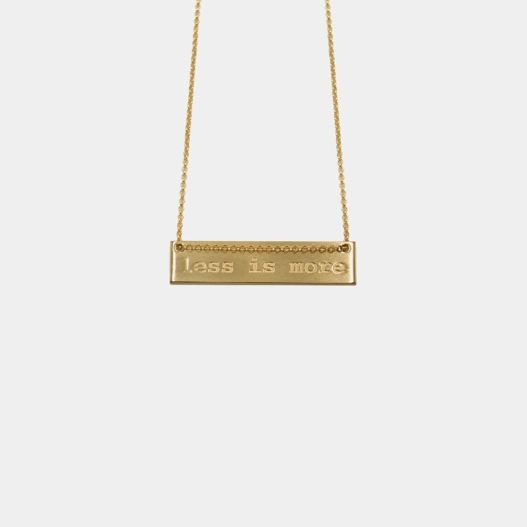 agapi-ids-less-is-more-collier-plaqu-or-42-cm-message image 1