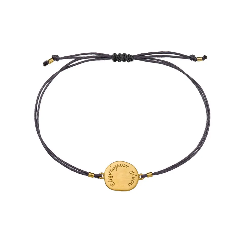 agapi-arcana-be-grateful-bracelet-macram-dor-r-glable image 1