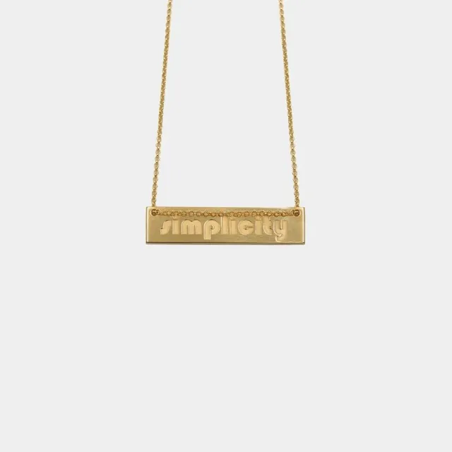 agapi-ids-simplicity-collier-plaqu-or-pendentif-minimaliste image 1