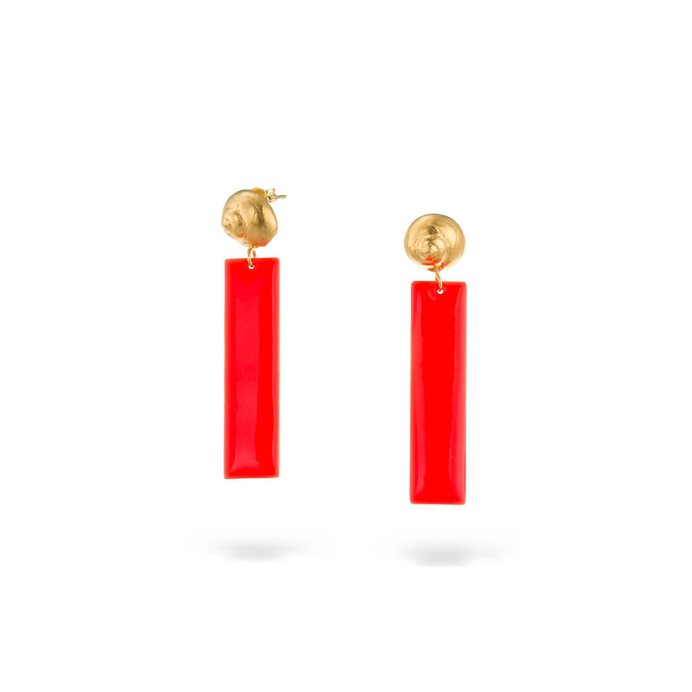 agapi-jewellery-seastories-boucles-escargot-orange-dor-mail image 1