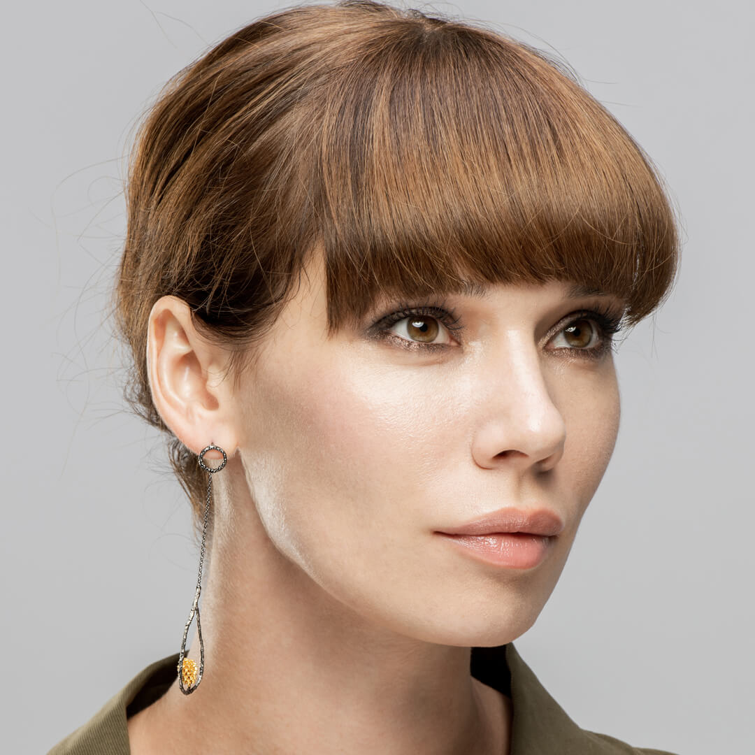 agapi-forestland-secrets-boucles-goutte-rhodium image 5