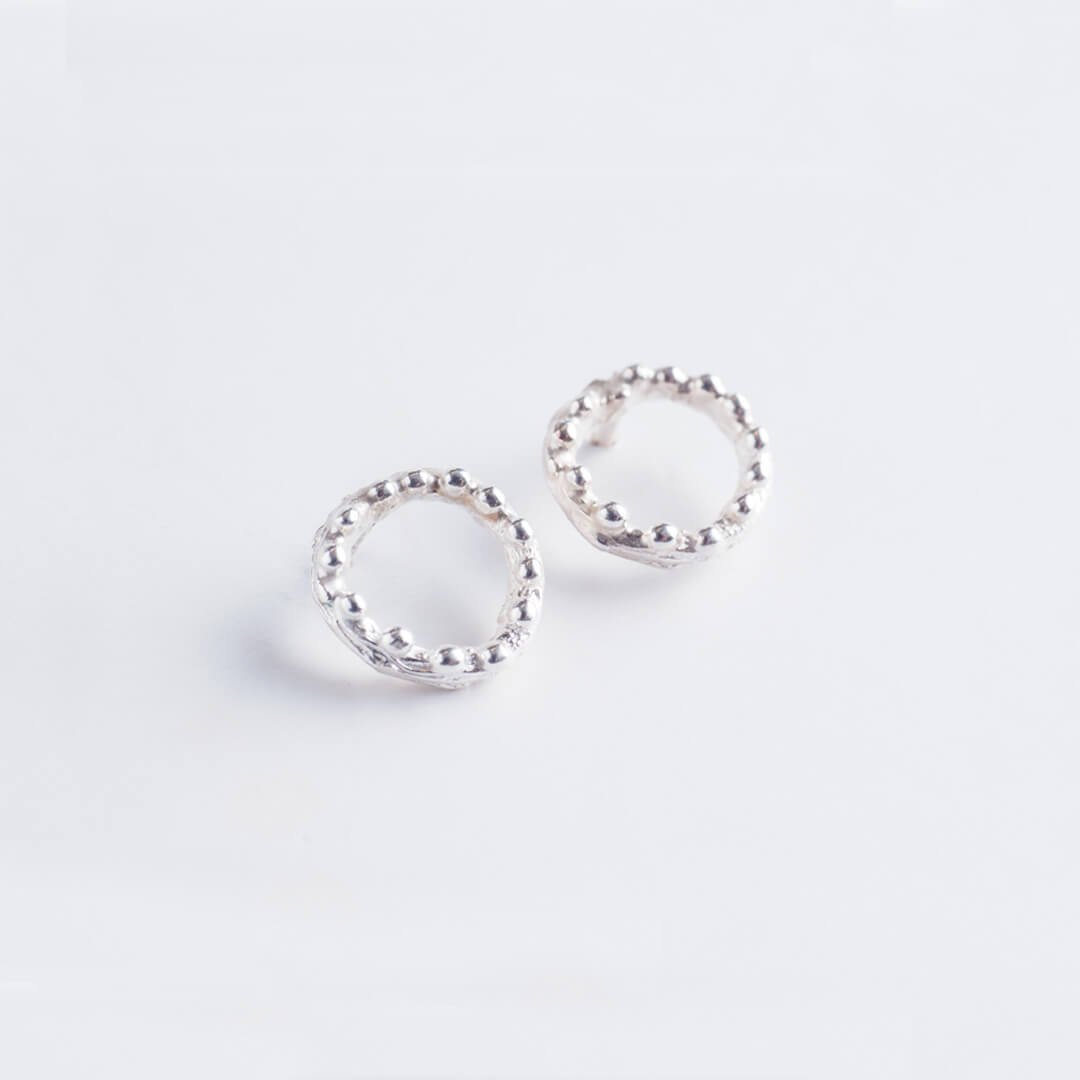 agapi-forestland-tiny-twig-boucles-anneaux-argent-925 image 1