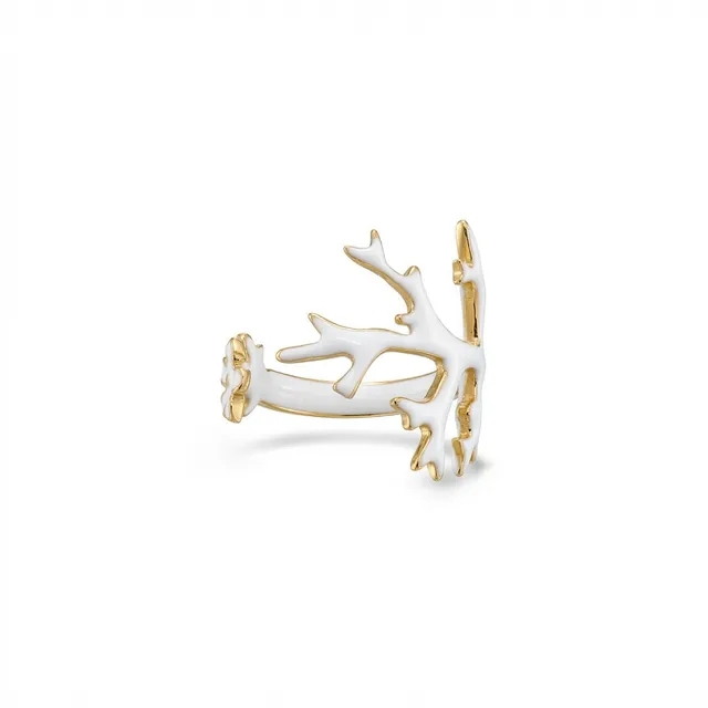 agapi-seastories-coral-bague-blanche-r-glable-mail image 1