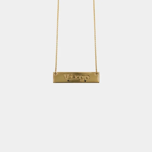 agapi-ids-zodiac-virgo-collier-plaqu-or-signe-vierge image 1