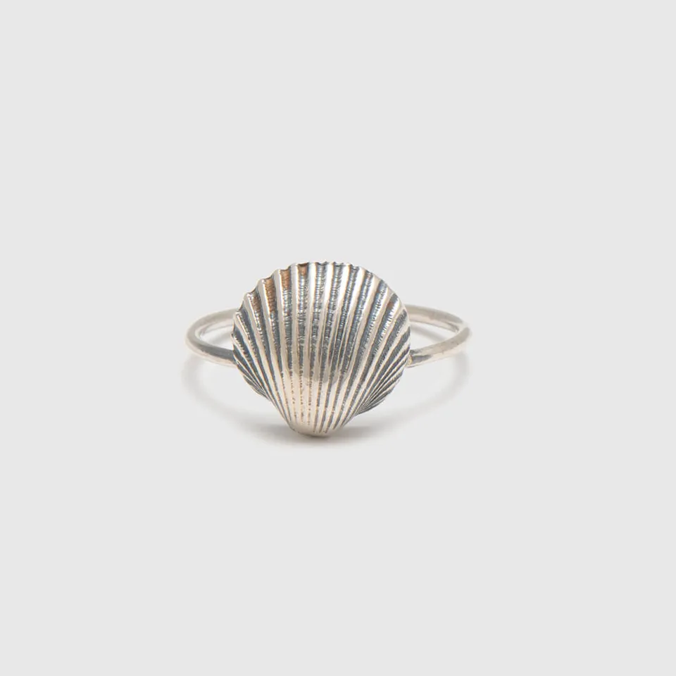 agapi-seastories-perfect-oyster-bague-hu-tre-argent-noir image 1