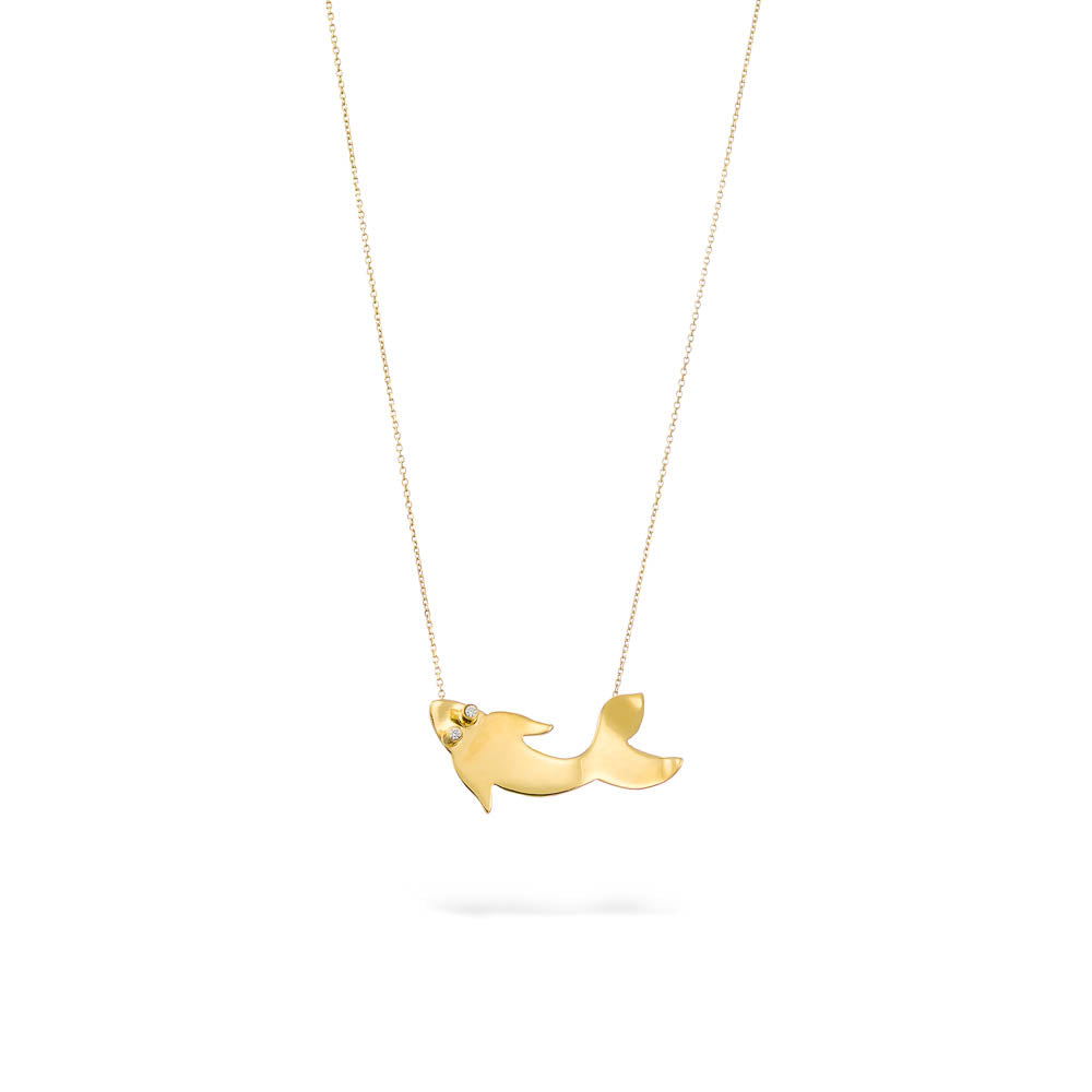 agapi-the-fish-koi-collier-poisson-dor-plaqu-or-40-cm image 1