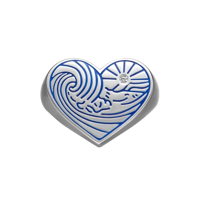 armeria-mersea-bague-mon-c-ur-argent-925-taille-54 image 1