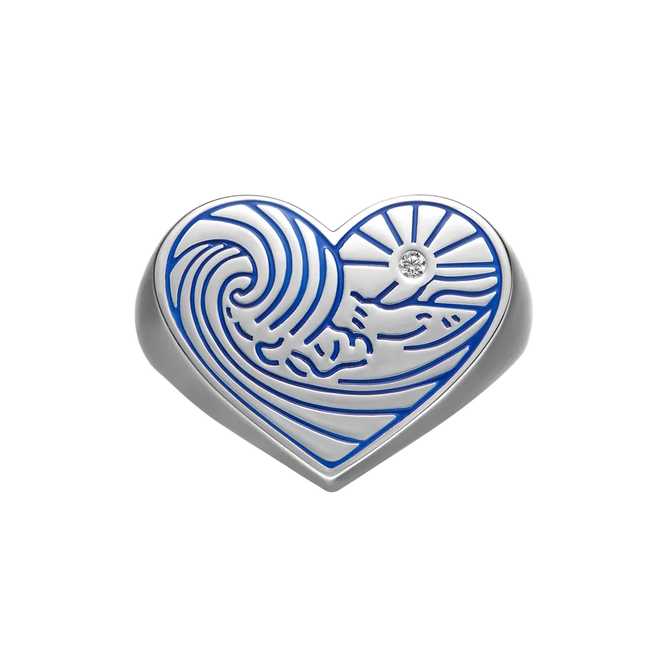 armeria-mersea-bague-mon-c-ur-argent-925-taille-54 image 1