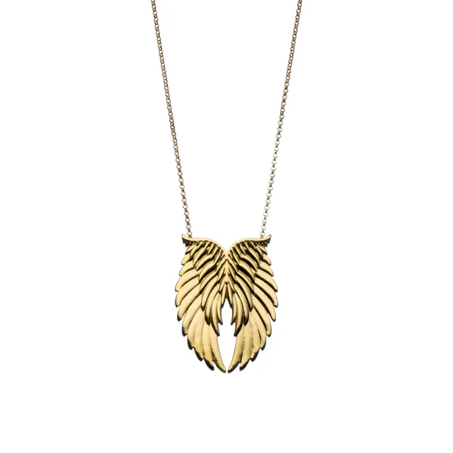 agapi-wings-collier-ailes-dor-unisexe-argent-plaqu-or image 1