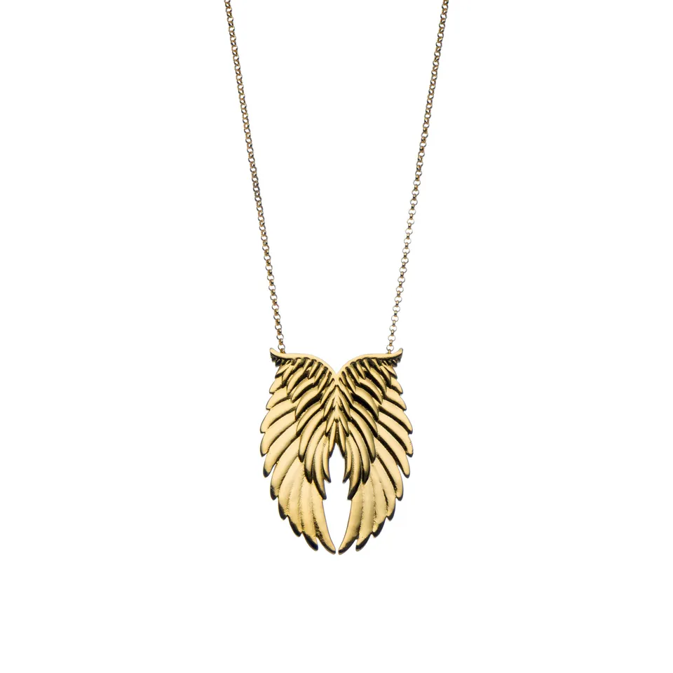 agapi-wings-collier-ailes-dor-unisexe-argent-plaqu-or image 1