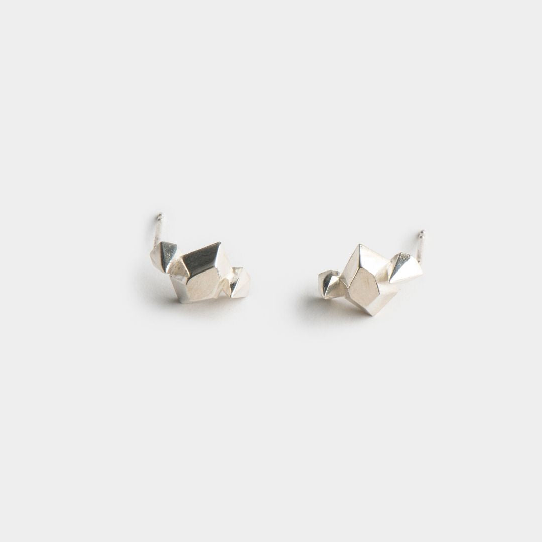 agapi-just-a-dream-boucles-d-oreilles-argent-losange image 4