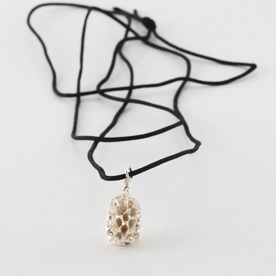 agapi-forestland-fancy-seed-collier-graine-argent-925-cordon image 1
