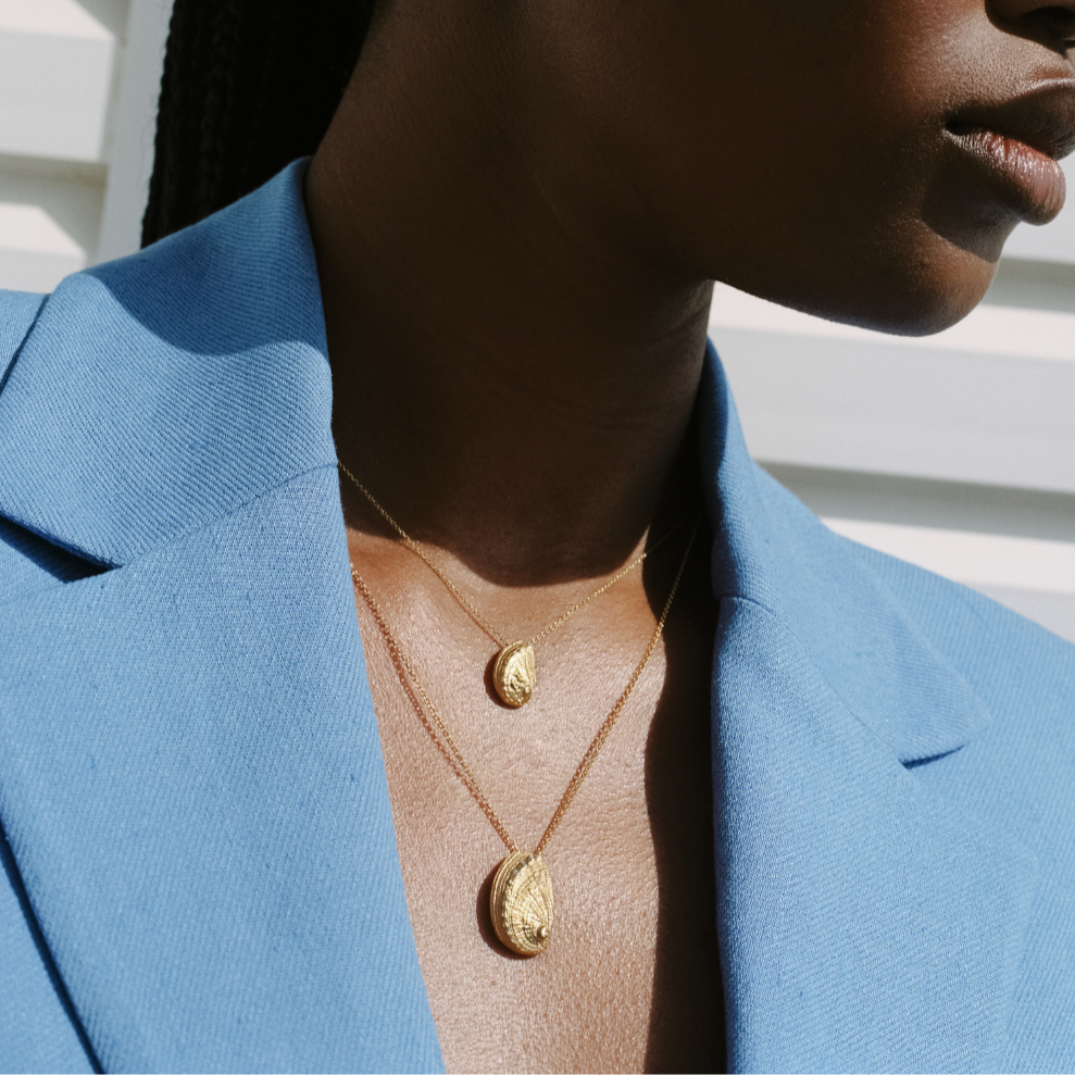 agapi-seastories-ear-shell-collier-cha-ne-plaqu-or image 2