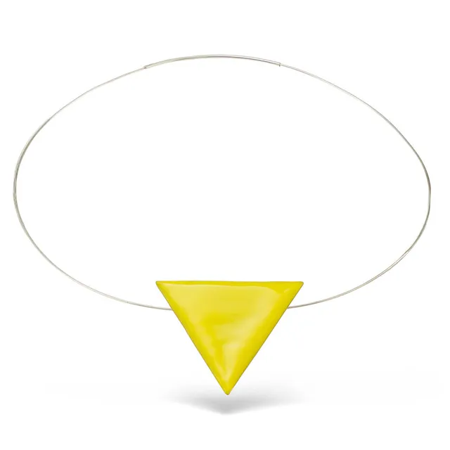 agapi-bau-jewels-the-triangle-collier-ras-de-cou-mail-jaune image 1