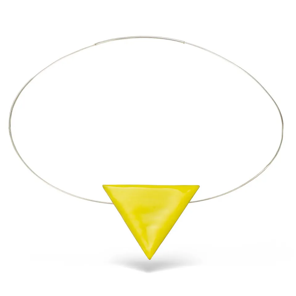 agapi-bau-jewels-the-triangle-collier-ras-de-cou-mail-jaune image 1