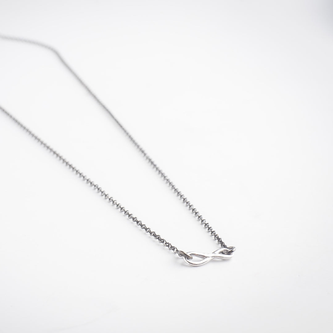 agapi-love-journey-collier-argent-925-quartz-rose image 3
