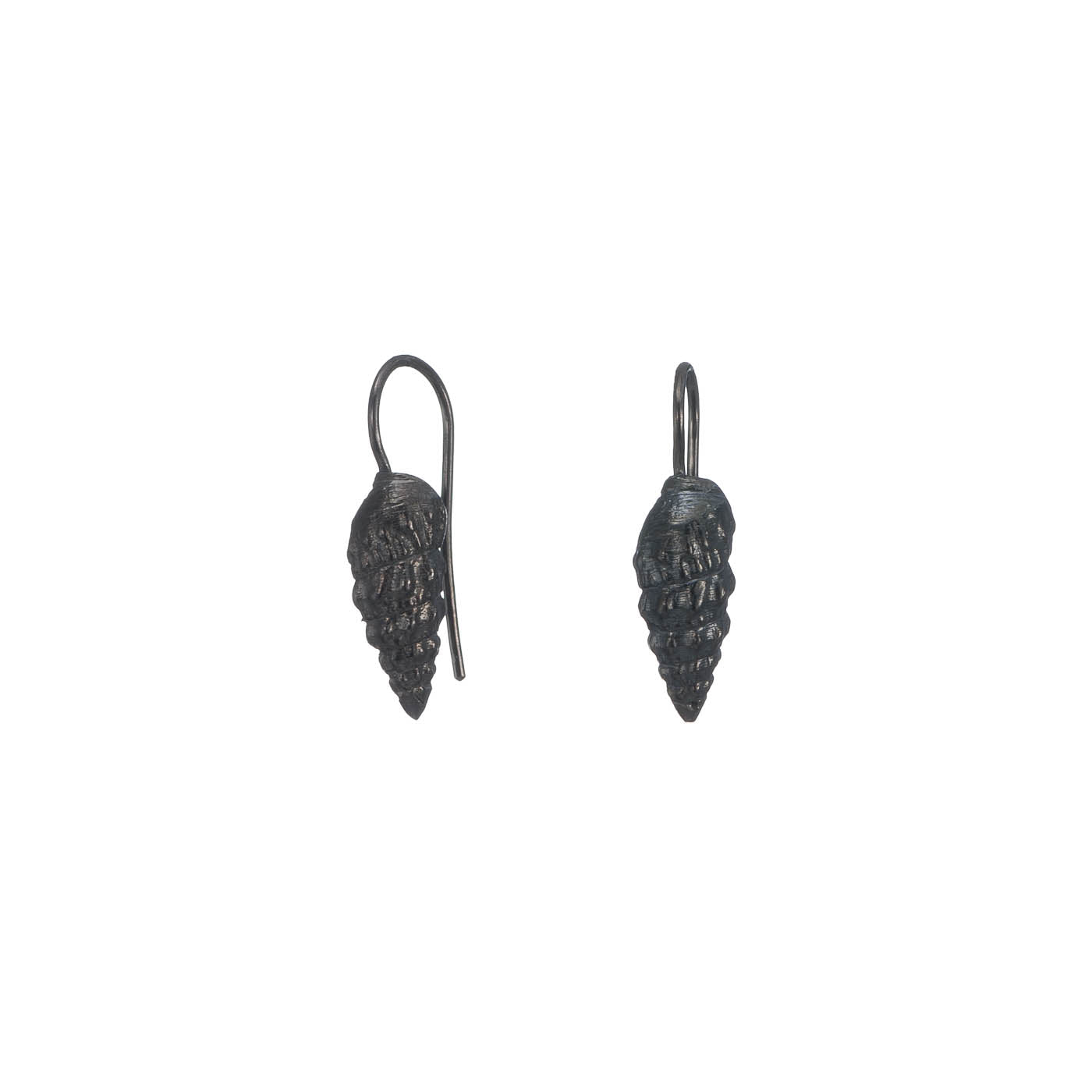 agapi-seastories-wild-seashell-boucles-d-oreilles-rhodium-noir image 1