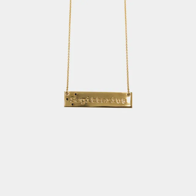 agapi-ids-zodiac-sagittarius-collier-dor-42-cm image 1