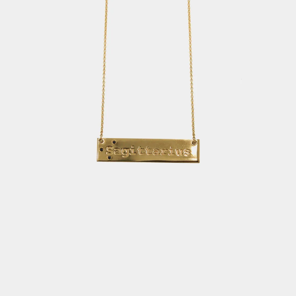agapi-ids-zodiac-sagittarius-collier-dor-42-cm image 1