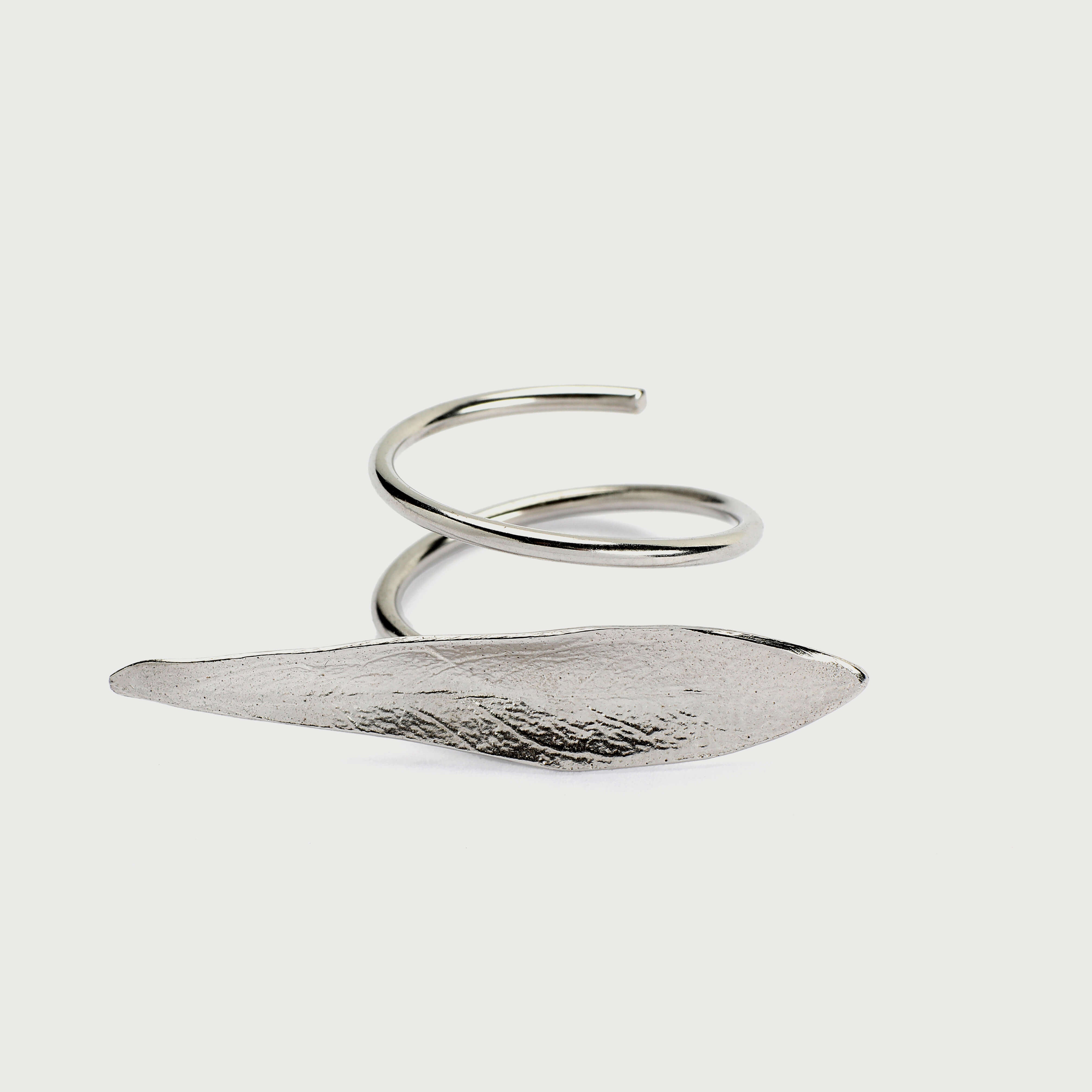 agapi-mediterranean-gold-bague-feuille-d-olivier-argent-r-glable image 4