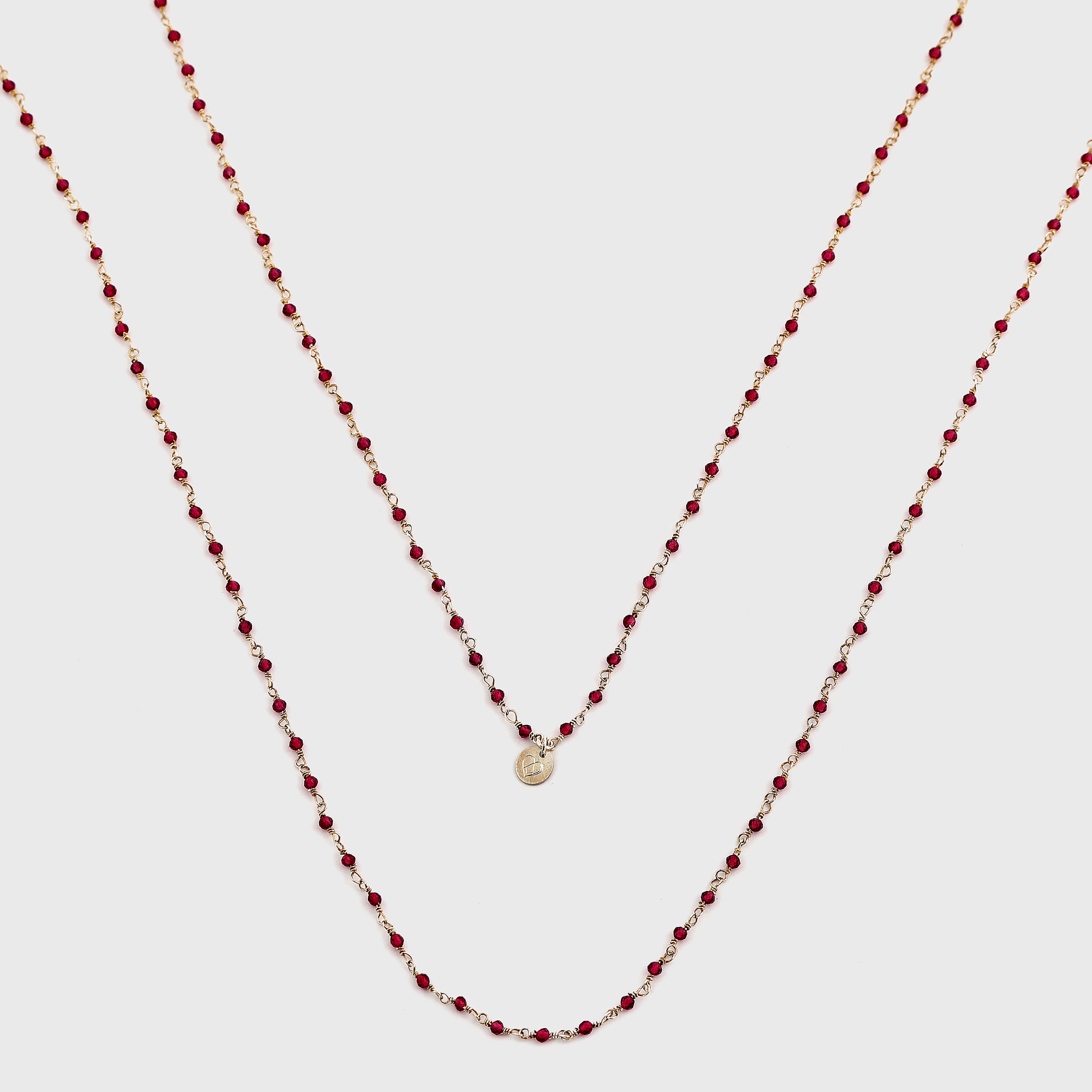 agapi-s-line-rene-collier-rosaire-long-argent-bordeaux-60-cm image 2