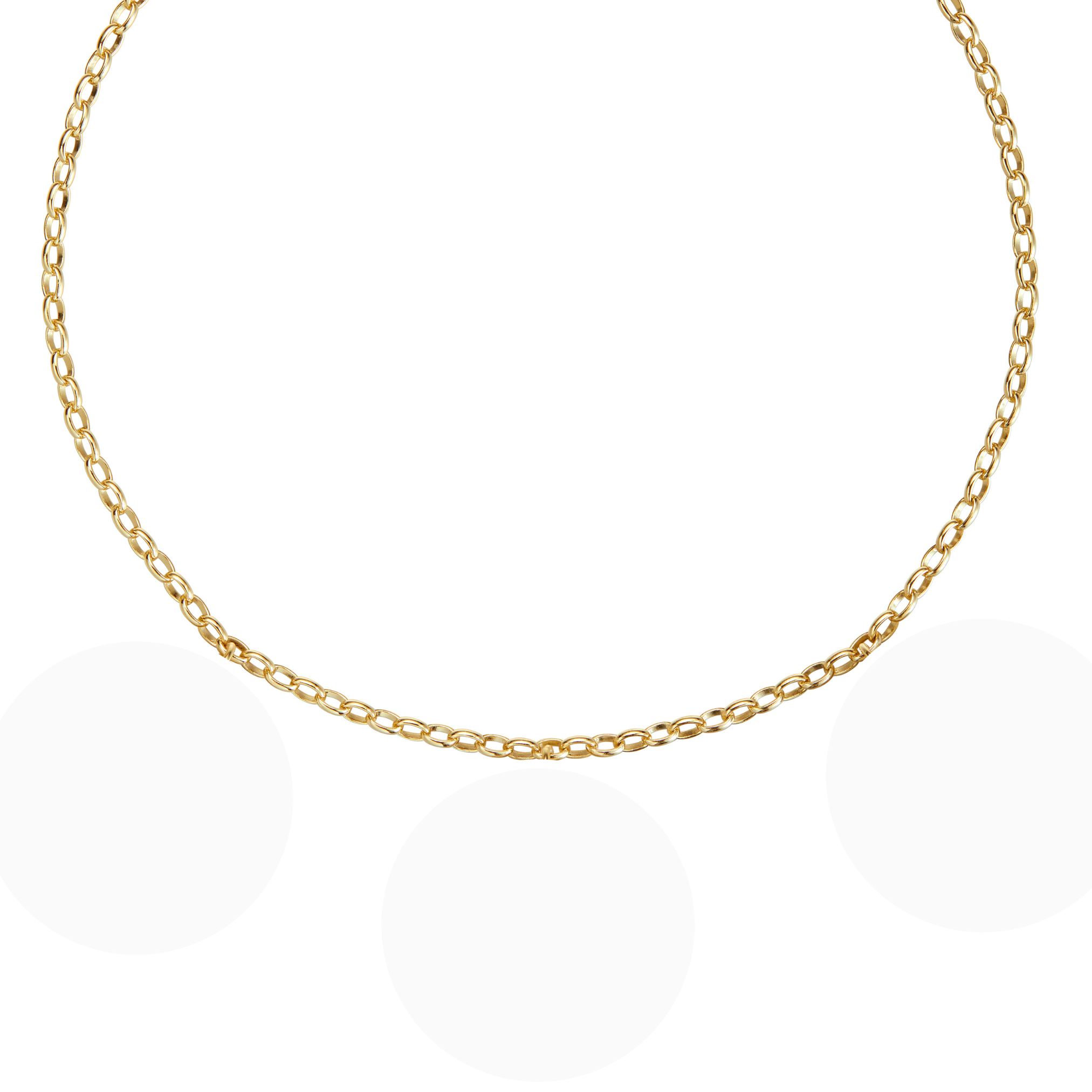 armeria-colliers-cha-ne-xl-laiton-or-jaune-43-cm image 1