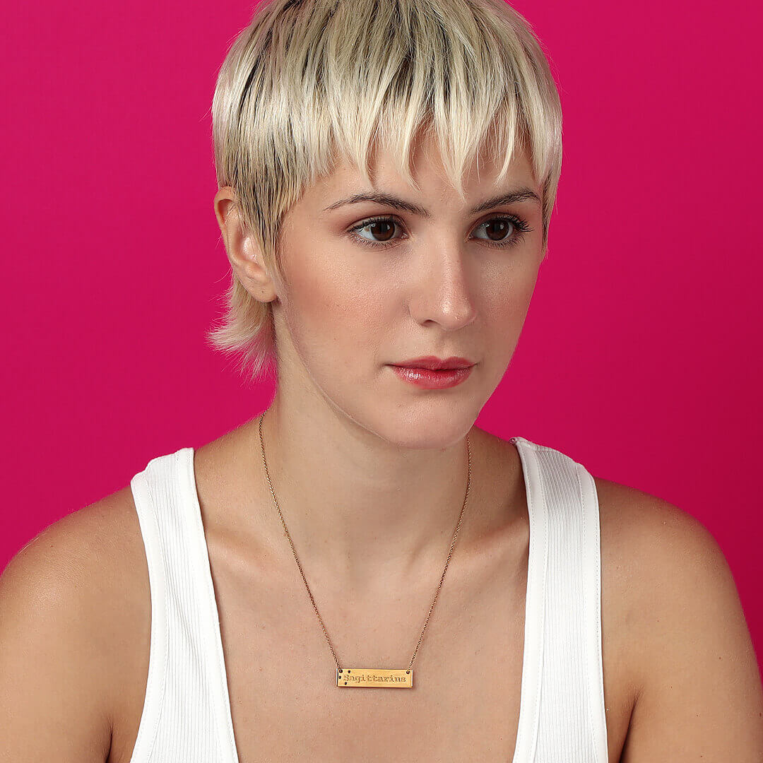 agapi-ids-zodiac-sagittarius-collier-dor-42-cm image 2