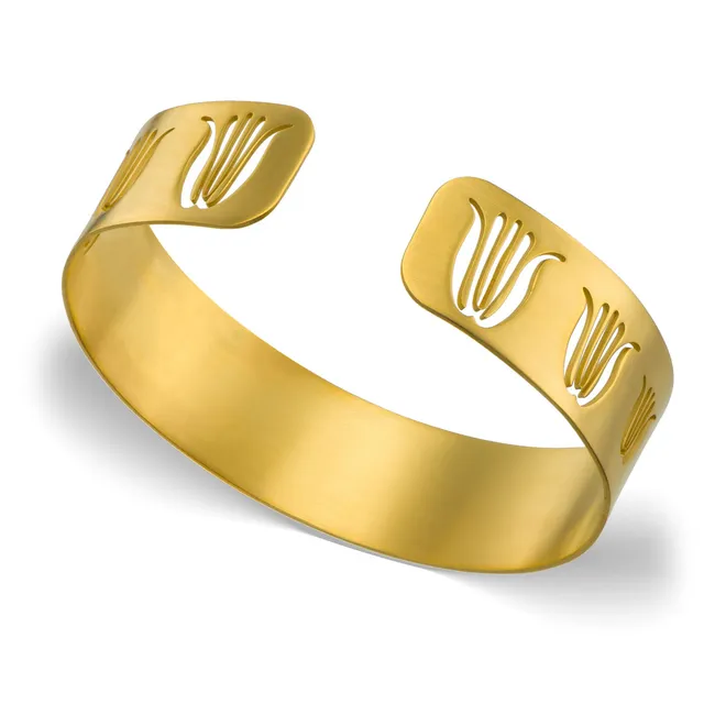 agapi-anthology-tulipe-bracelet-argent-plaqu-or-mat image 1