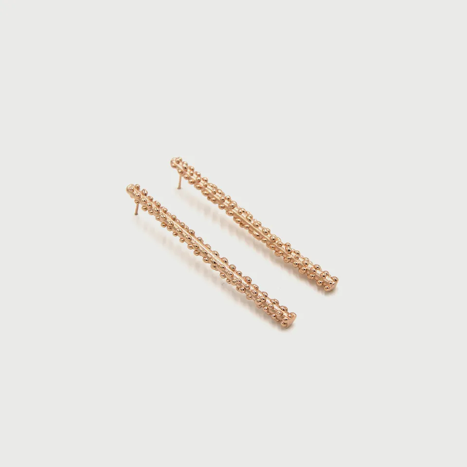 agapi-dropped-bubbles-full-bubbles-boucles-longues-or-rose image 1