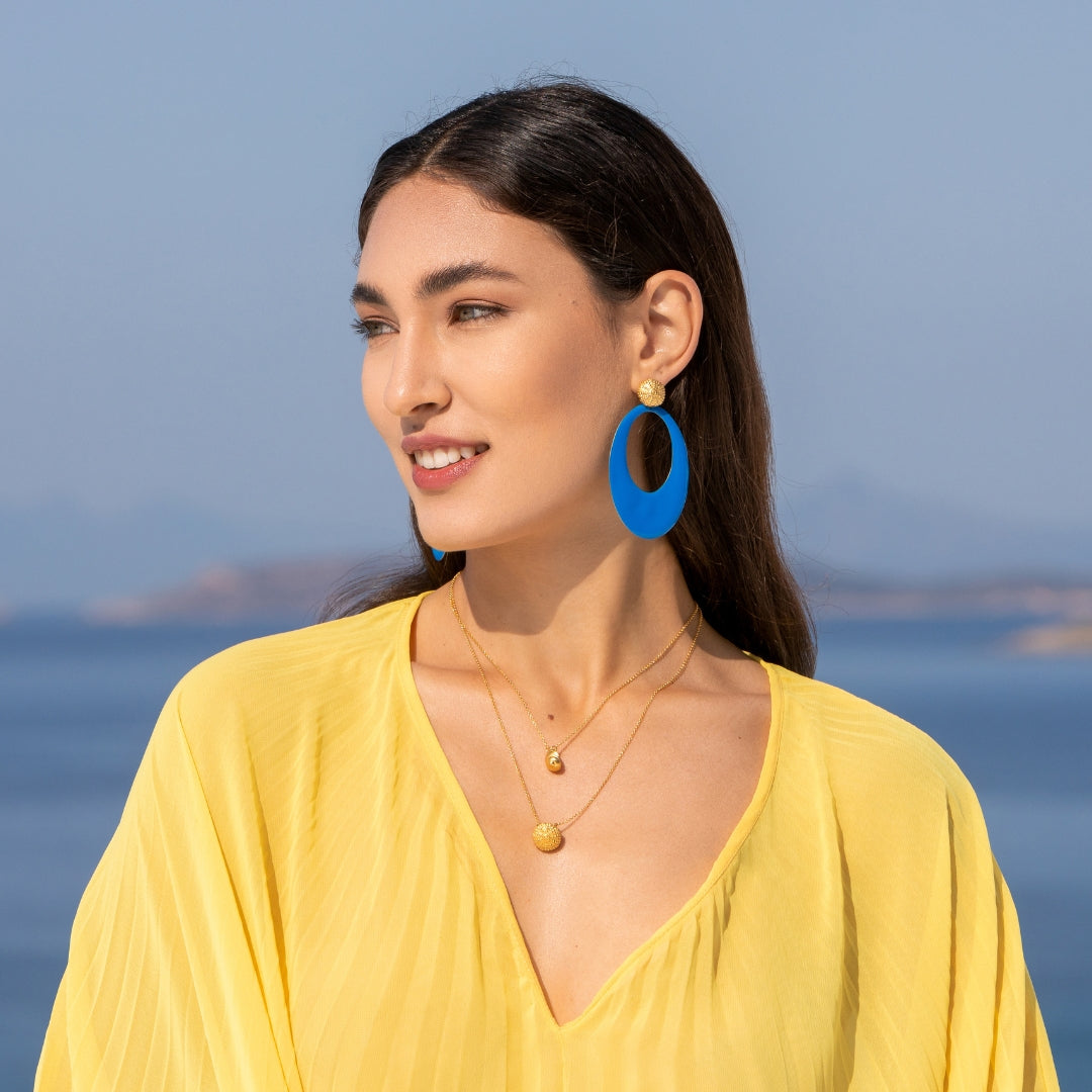 agapi-seastories-endless-water-boucles-d-oreilles-bleu-8-cm image 2