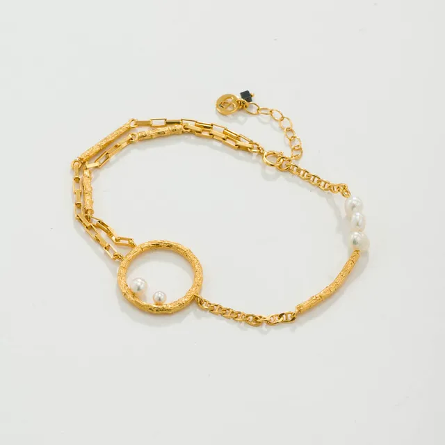agapi-forestland-whispering-woods-bracelet-perles-plaqu-or image 1