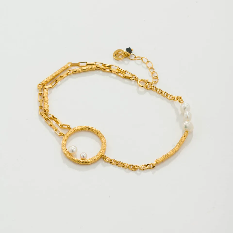 agapi-forestland-whispering-woods-bracelet-perles-plaqu-or image 1
